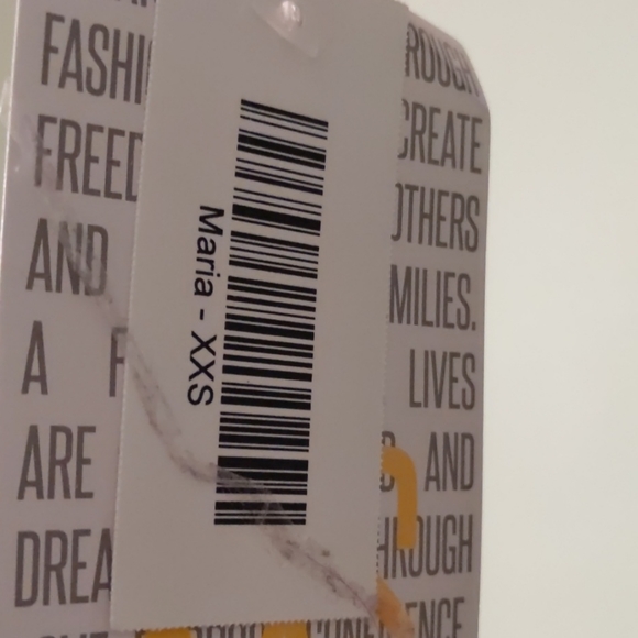 LuLaRoe Maria - Gray with green stripe - NWT - XXS - Picture 3 of 3